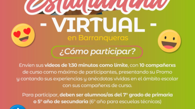 Municipio invita a los vecinas a participar de la “Estudiantina Virtual”
