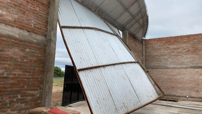 Enormes daños provocó el viento en Rio Muerto