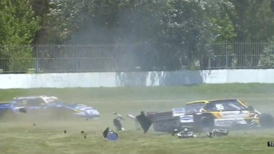 Impresionante choque en la final del TC Pista