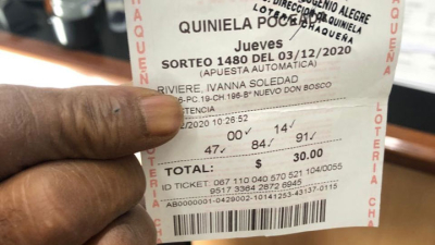 Un hachero ganó cinco millones de pesos con la Poceada Chaqueña