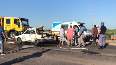 Murió una pareja en siniestro vial en el acceso a Castelli