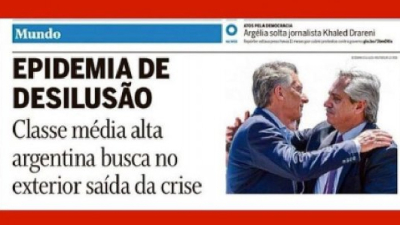 Con un titular de O Globo, Bolsonaro renovó sus ataques al Gobierno argentino 
