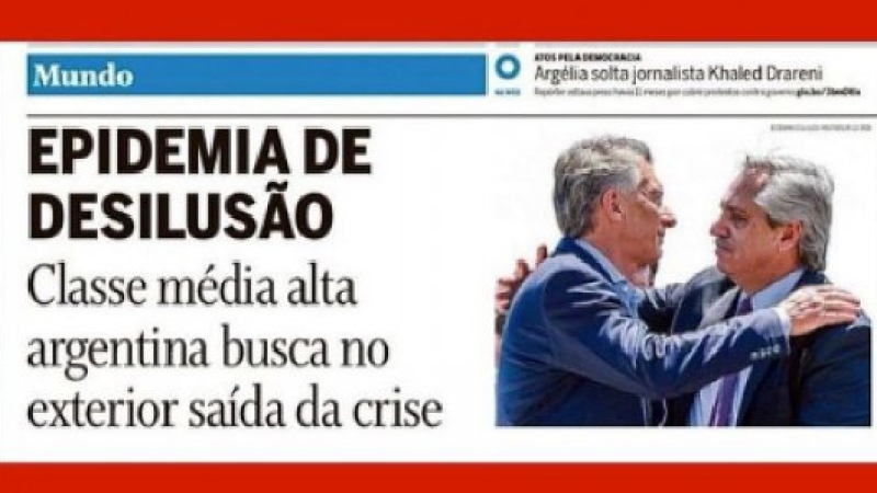 Con un titular de O Globo, Bolsonaro renovó sus ataques al Gobierno argentino 