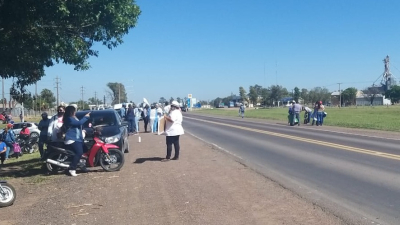 Docentes se manifestaron en Sáenz Peña sin cortes de rutas