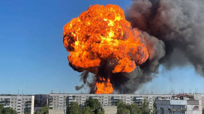 Una impresionante explosión en una estación de servicio en Siberia dejó al menos 25 heridos