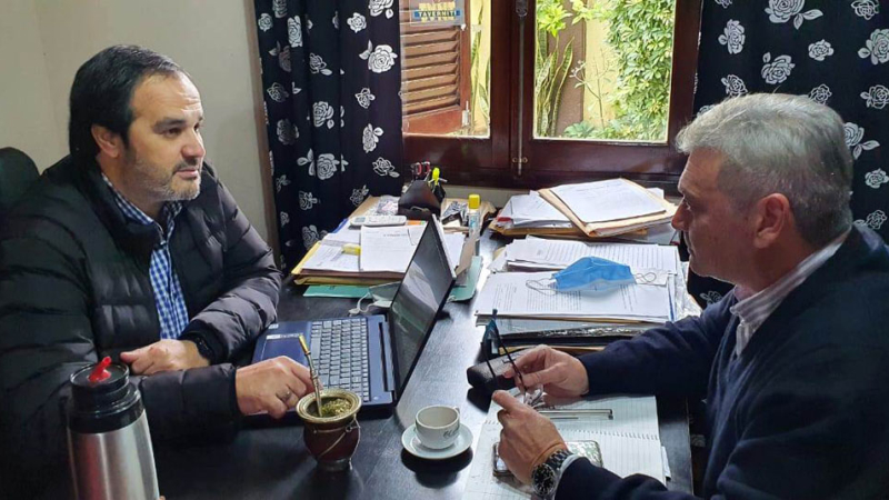 Corradi se reunió con el expresidente del Colegio de Abogados de Sáenz Peña
