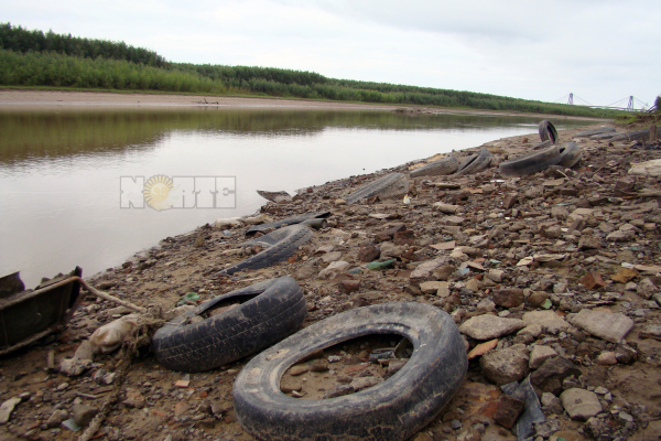 Bajante del Paraná: impactantes imágenes del Riacho Antequeras y del Río Tragadero
