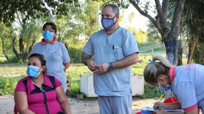 Gran operativo de vacunación antigripal y contra el Covid-19 en Barranqueras