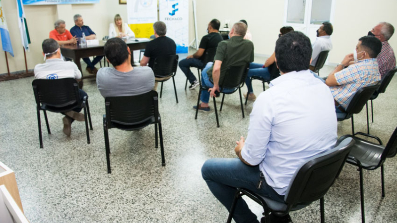 Spoljaric presentó propuestas y diagramó trabajo conjunto con la Cámara de Comercio de Sáenz Peña