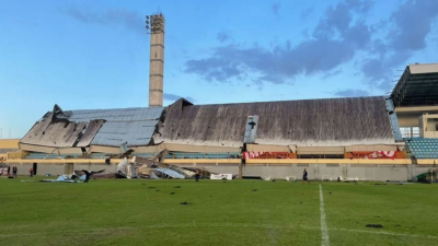Una tribuna se derrumbó durante un partido de fútbol en Brasil