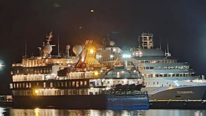 Un crucero sigue aislado en Ushuaia con 9 casos de coronavirus a bordo