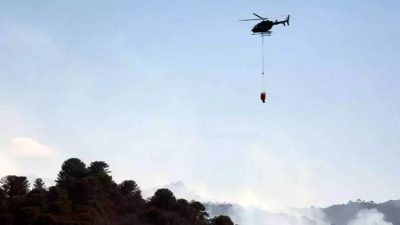 Cayó helicóptero hidrante que combatía incendios en la Patagonia: dos muertos