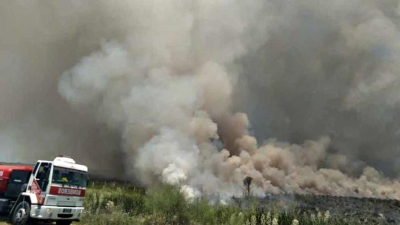 Un incendio arrasó parte de un parque arqueológico, considerado Patrimonio de la Humanidad