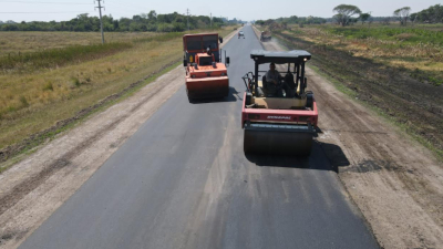Atención conductores: trabajos de repavimentación sobre ruta 56