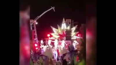 Carnaval de Gualeguaychú: dos personas internadas tras caer una grúa que preparaba carrozas