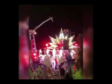 Carnaval de Gualeguaychú hay dos personas internadas tras caer una grúa que preparaba carrozas