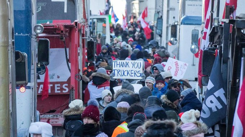 Canadá decretó "emergencia" en la capital por auge de protestas contra las medidas sanitarias