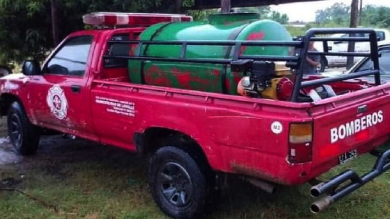 Muy malos: robaron el motor de la bomba a los bomberos voluntarios