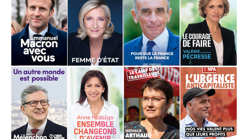 Macron y Le Pen estaban cabeza a cabeza en las encuestas