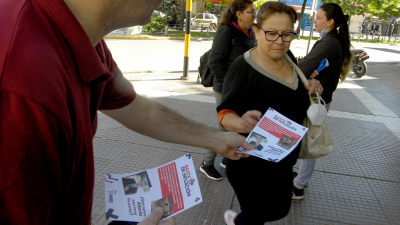 Libres del Sur presentó su campaña Nacional contra la inflación en la peatonal