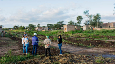 Energía eléctrica en el barrio Nuevo de Pampa del Infierno