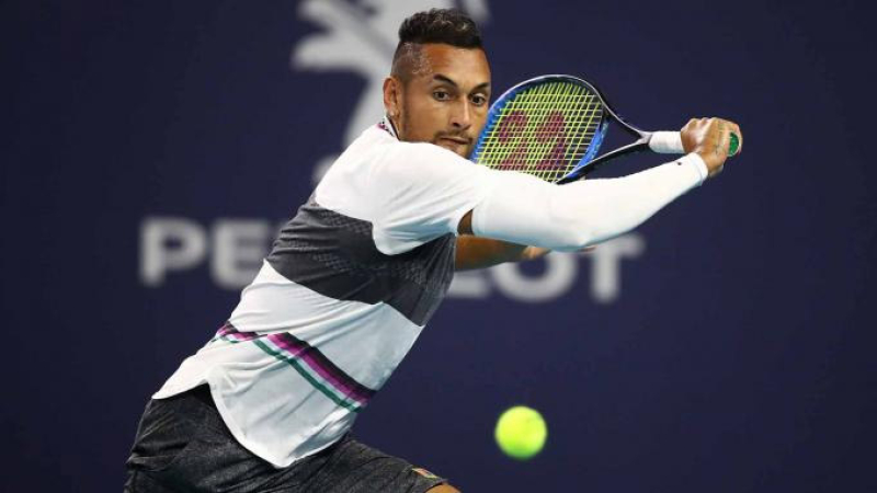 Nick Kyrgios saca otra vez su peor cara y arremete contra la nueva regla del coaching en el tenis