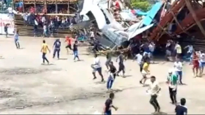 Al menos cuatro muertos y decenas de heridos al desplomarse una tribuna en Colombia
