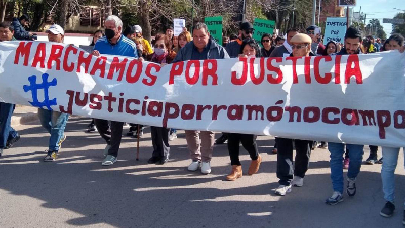 Marcha por el crimen de Ramón Ocampo en General San Martín