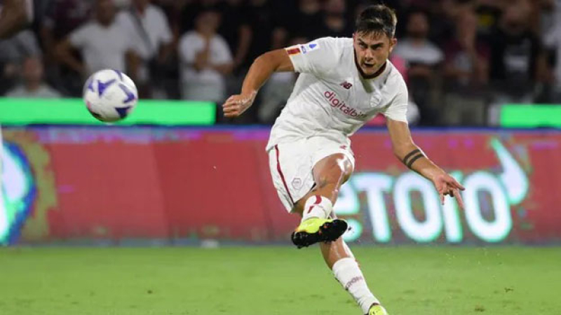 Dybala debutó en la Roma con triunfo ante Salernitana