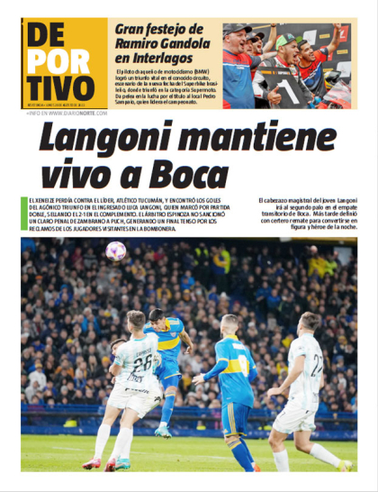 Langoni mantiene vivo a Boca