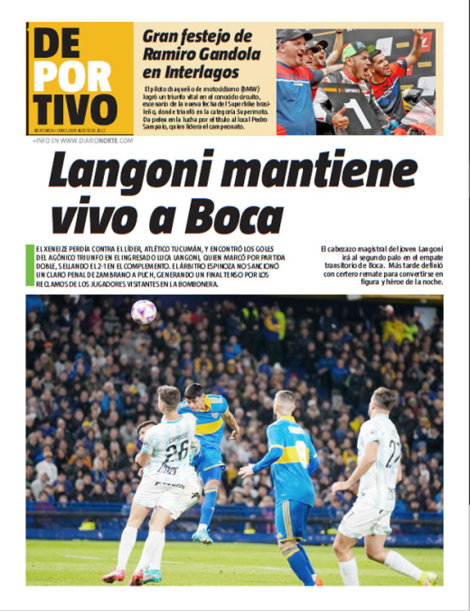 Langoni mantiene vivo a Boca
