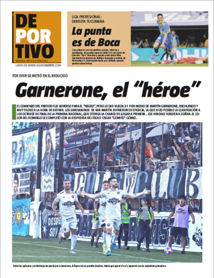 Garnerone, el “héroe”