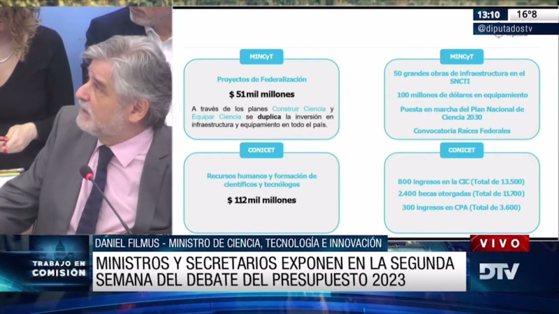 Presupuesto 2023: ministros y funcionarios expusieron en Diputados