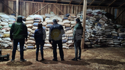 Golpe al contrabando de granos: incautan 300 toneladas de soja que iban a Paraguay