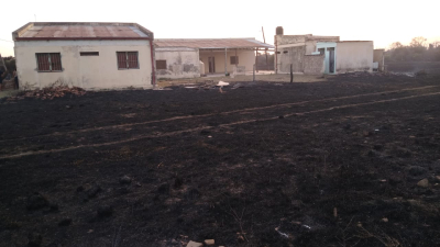 El Palmar: dos focos de incendios intencionales casi provocan una tragedia