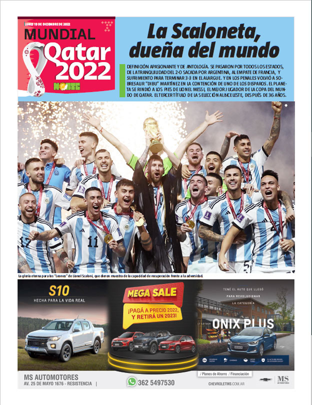 La Scaloneta, dueña del mundo