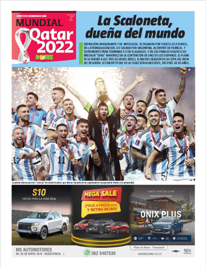 La Scaloneta, dueña del mundo