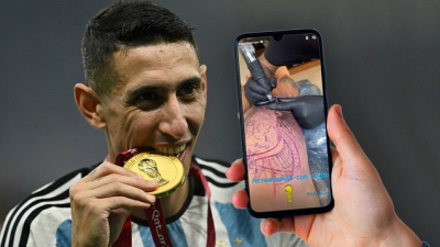 Campeón hasta la piel: el impresionante tatuaje de Di María