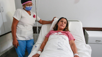 Milagros, la primera beba del Perrando en esta Navidad