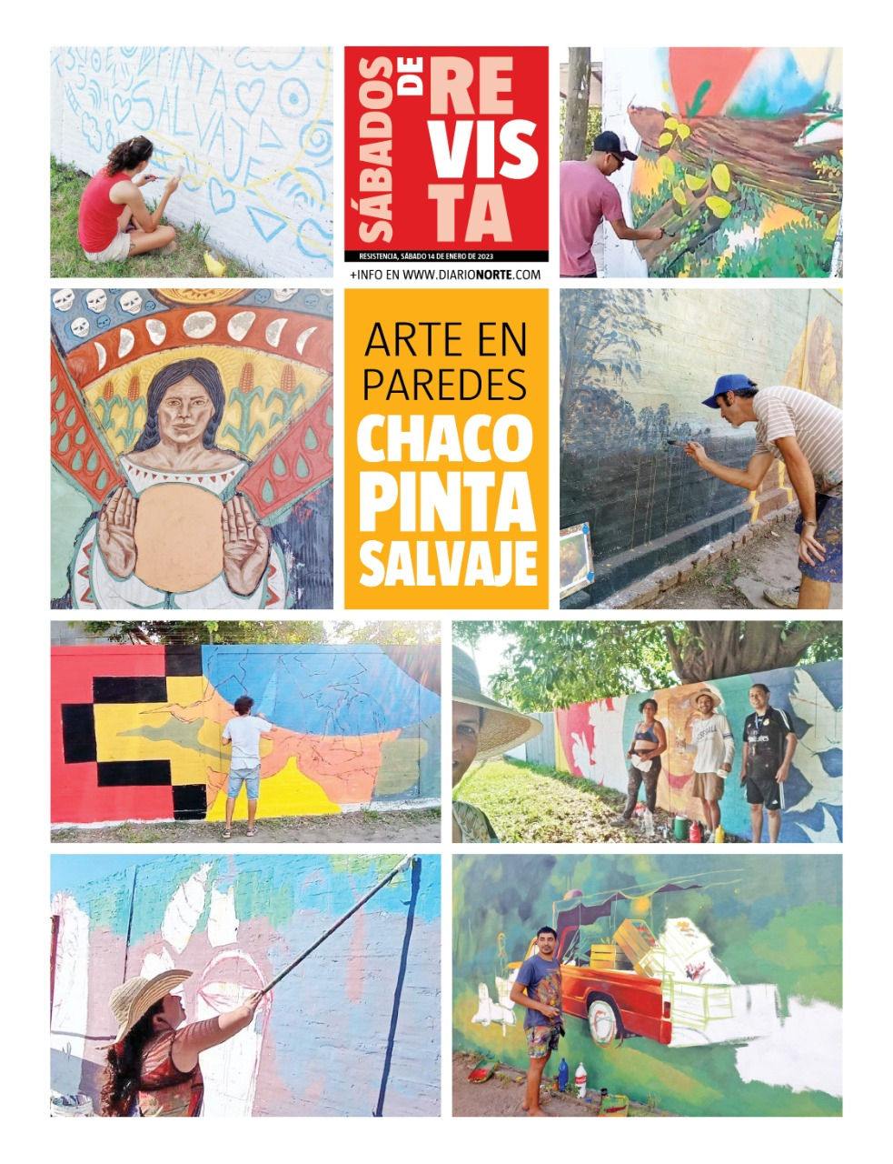 Arte en paredes: Chaco pinta Salvaje