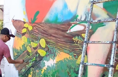 Chaco Pinta Salvaje: avanzan los murales de grandes dimensiones en Colonia Elisa