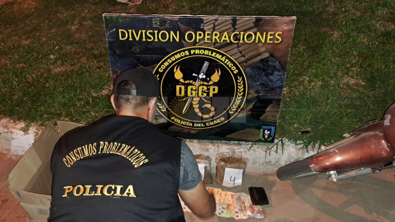 Barrio España: un hombre de Puerto Vilelas atrapado con más de tres kilos de marihuana