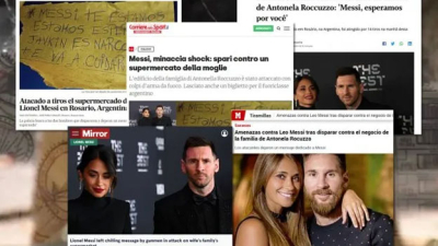 La prensa mundial se hizo eco de la amenaza a Messi