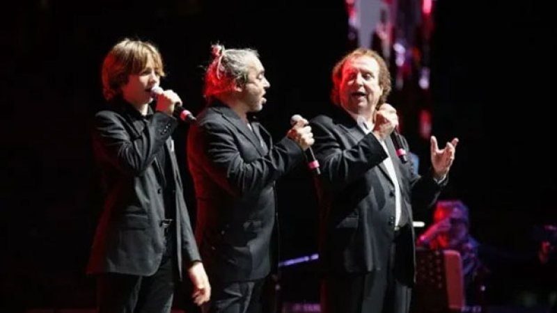 Dyango se presentó junto a su hijo y su nieto en el Luna Park