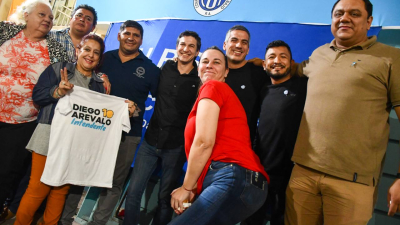 Respaldo del gremialismo peronista para Diego Arévalo