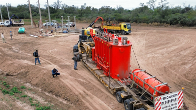Secheep comenzó la instalación de un equipo de potencia en Las Breñas