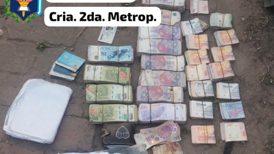 Lo buscaba la Justicia y lo atrapó la policía con más de medio millón de pesos