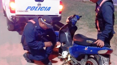 Secuestro de motos y un detenido en San Martín