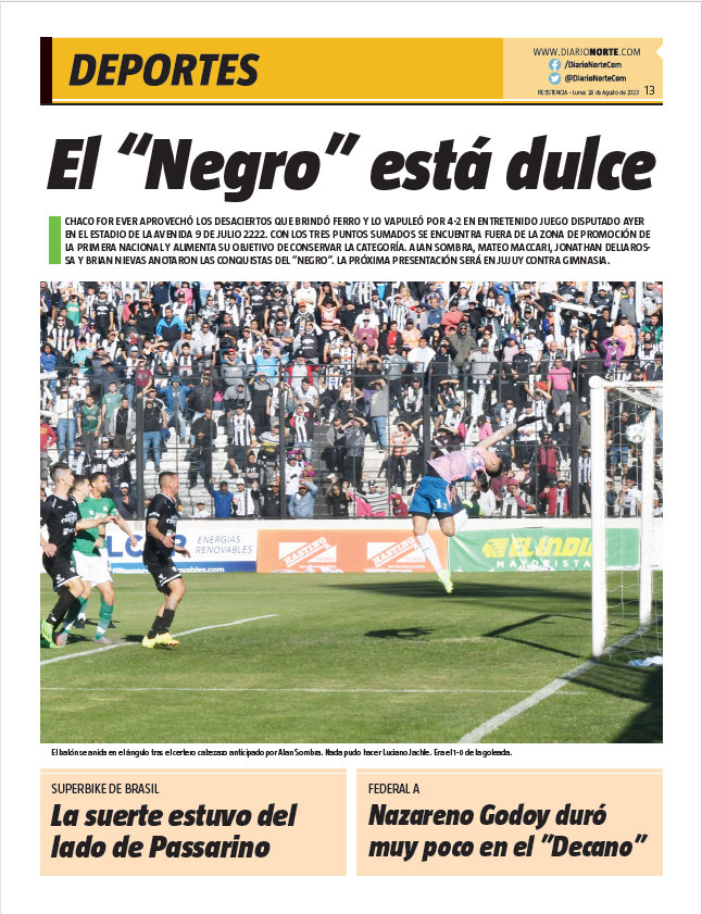 El "Negro" está dulce