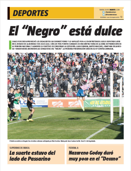El "Negro" está dulce